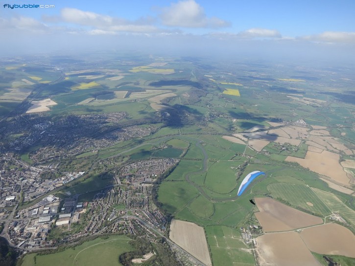 On glide with Mark Watts, having gotten to 'base NE of Lewes.